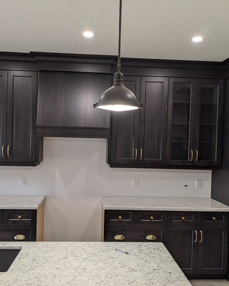 Espresso cabinets