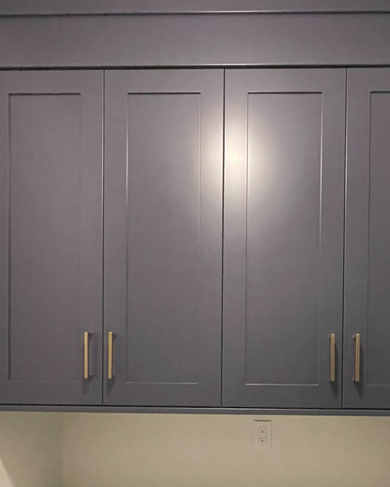 Slate Blue cabinets