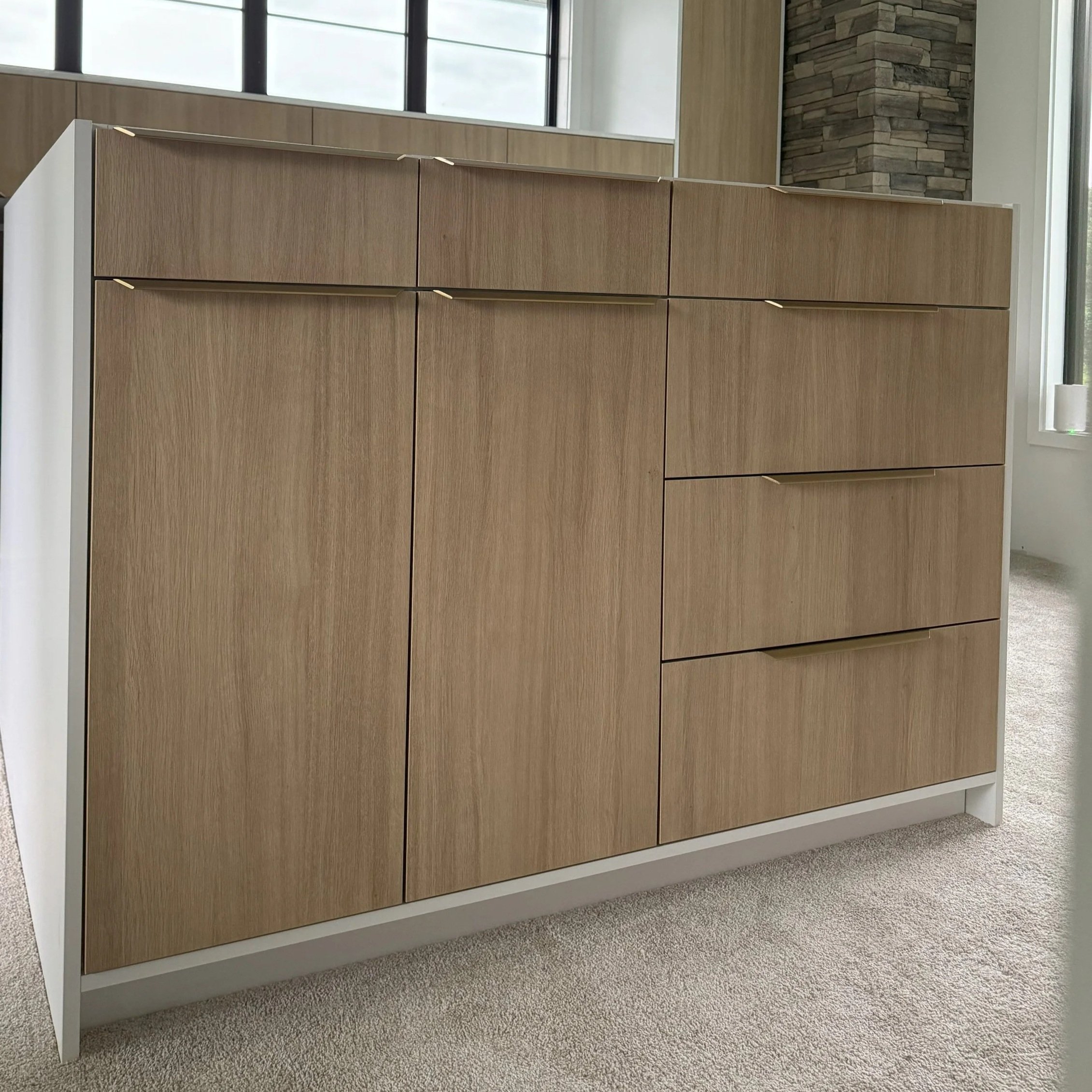 Contemporary custom cabinetry